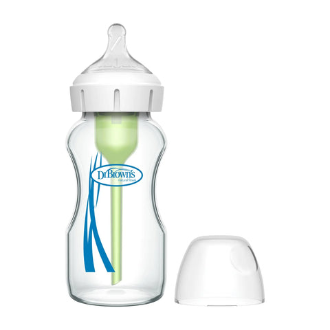 Anti-Colic Option+ Glass Bottle 0M+