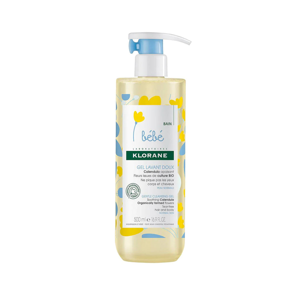 Bébé Gentle Cleansing Gel with Soothing Calendula from Organically Farmed Flowers