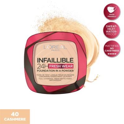 Infaillible Up to 24H Fresh Wear Foundation in a Powder- Waterproof, Heatproof, Sweatproof