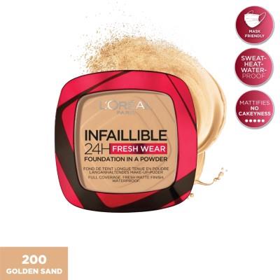 Infaillible Up to 24H Fresh Wear Foundation in a Powder- Waterproof, Heatproof, Sweatproof