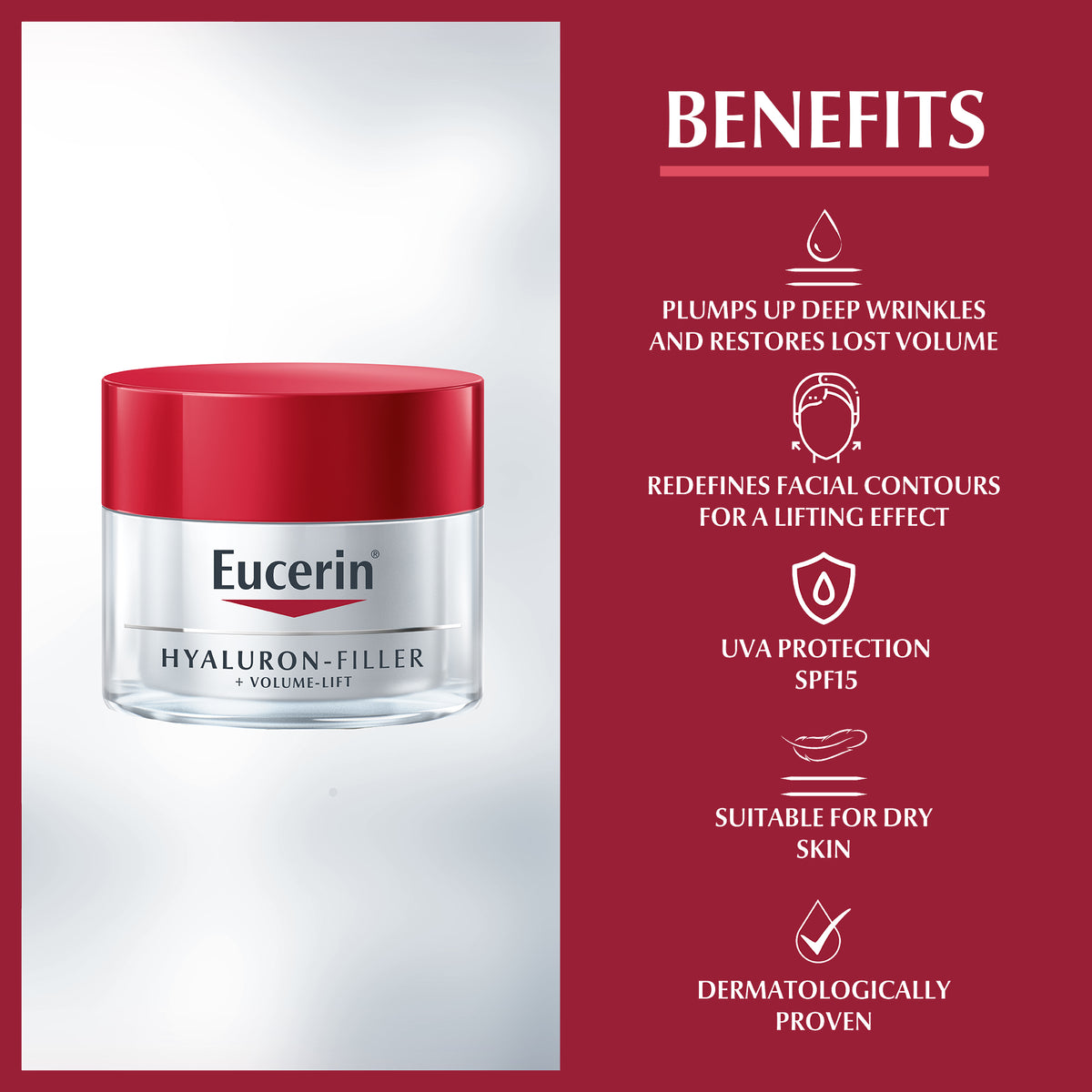 Hyaluron-Filler + Volume Lift Anti Age Day Cream SPF15 - Dry Skin