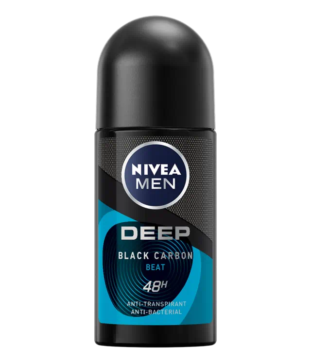 Anti-Perspirant Deep Black Carbon Beat 48h Roll On Men