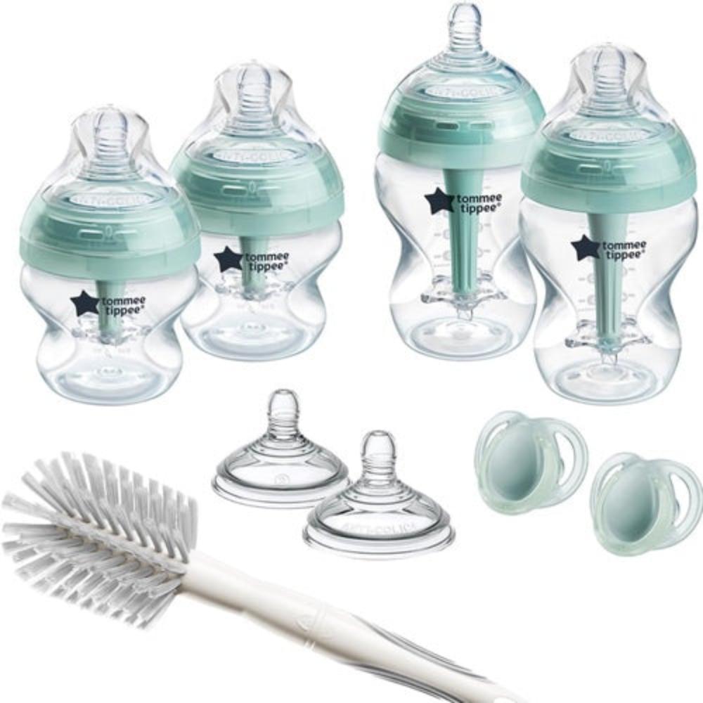 Advanced Anti-Colic Newborn Baby Bottle Starter Kit - 9 Piece Set