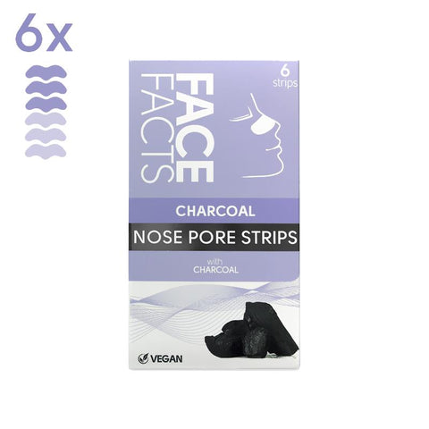 6x Charcoal Nose Pore Strips