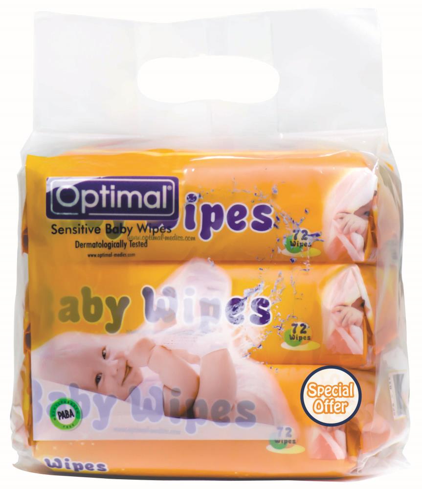 WIPES BABY 72 3PCSin 1 pack