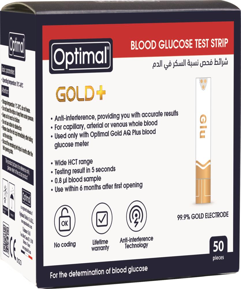 OPTIMAL BLOOD GLUCOSE TEST STRIP