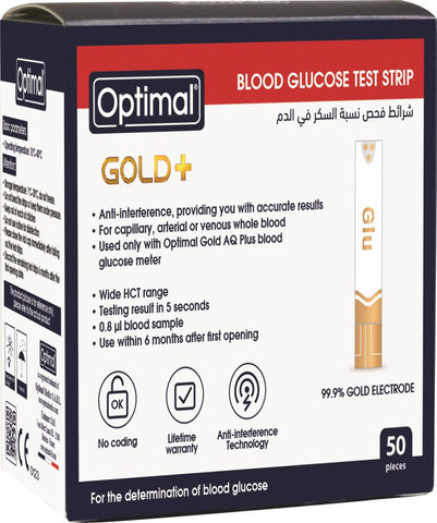 OPTIMAL BLOOD GLUCOSE TEST STRIP