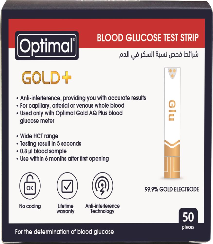 OPTIMAL BLOOD GLUCOSE TEST STRIP