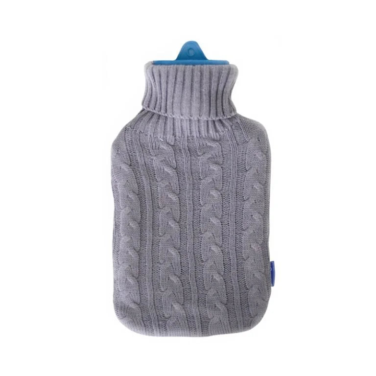 RUBBER HOT WATER BAG+KNITTED COVER