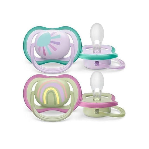 Ultra Air Soother Rainbow 0-6M Pack Of 2