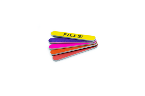 MINI PLASTIC NAIL FILES (COLOURED)