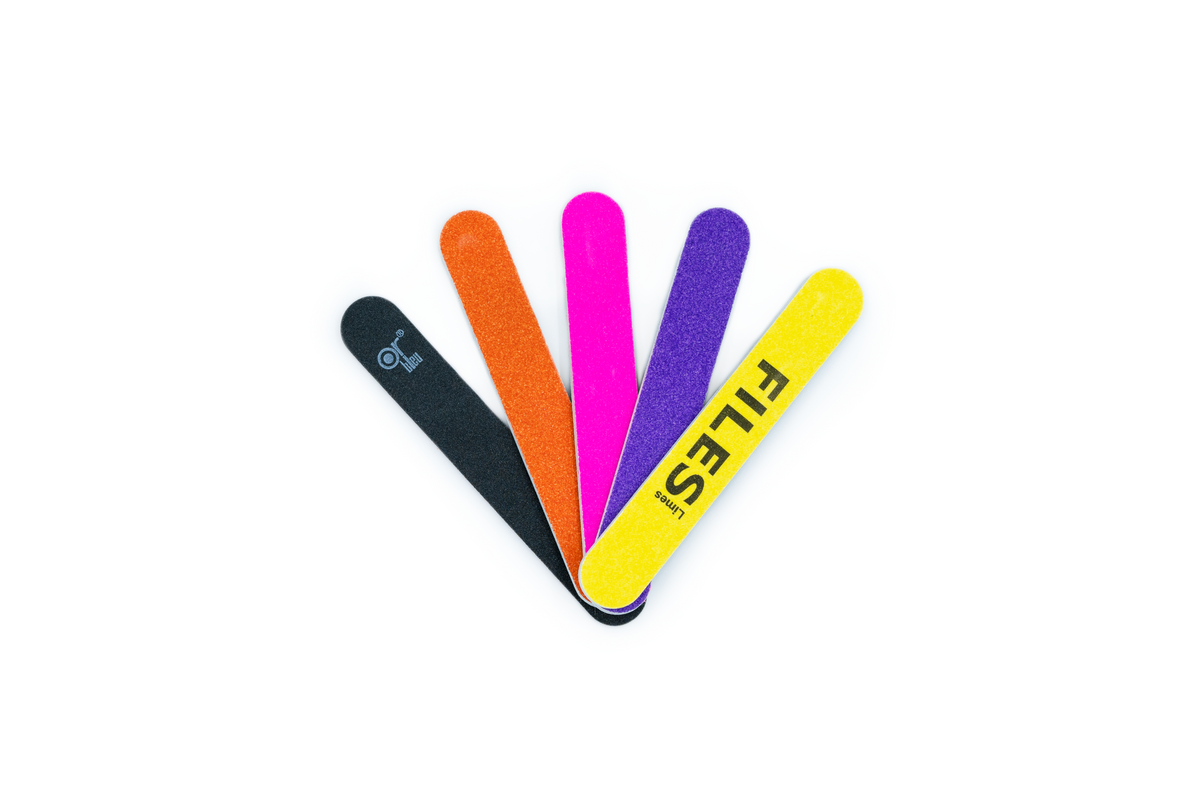 MINI PLASTIC NAIL FILES (COLOURED)