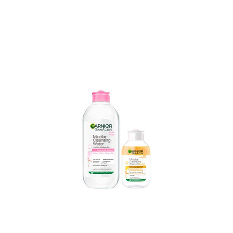 Micellar Water Facial Cleanser Pink & Oil-Infused Duo