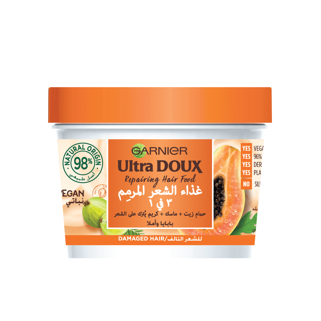 Ultra Doux Vegan Hair Food Papaya and Amla 3-in-1 Treatment Mask