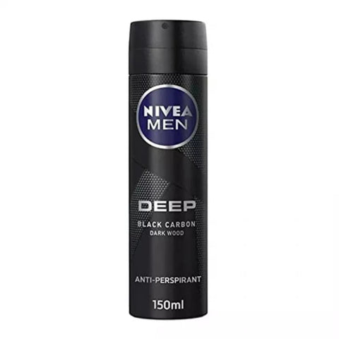 Deep Black Carbon Dark Wood Deodorant Spray