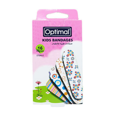 KIDS BANDAGE-FLOWERS-WHITE BACK GROUND