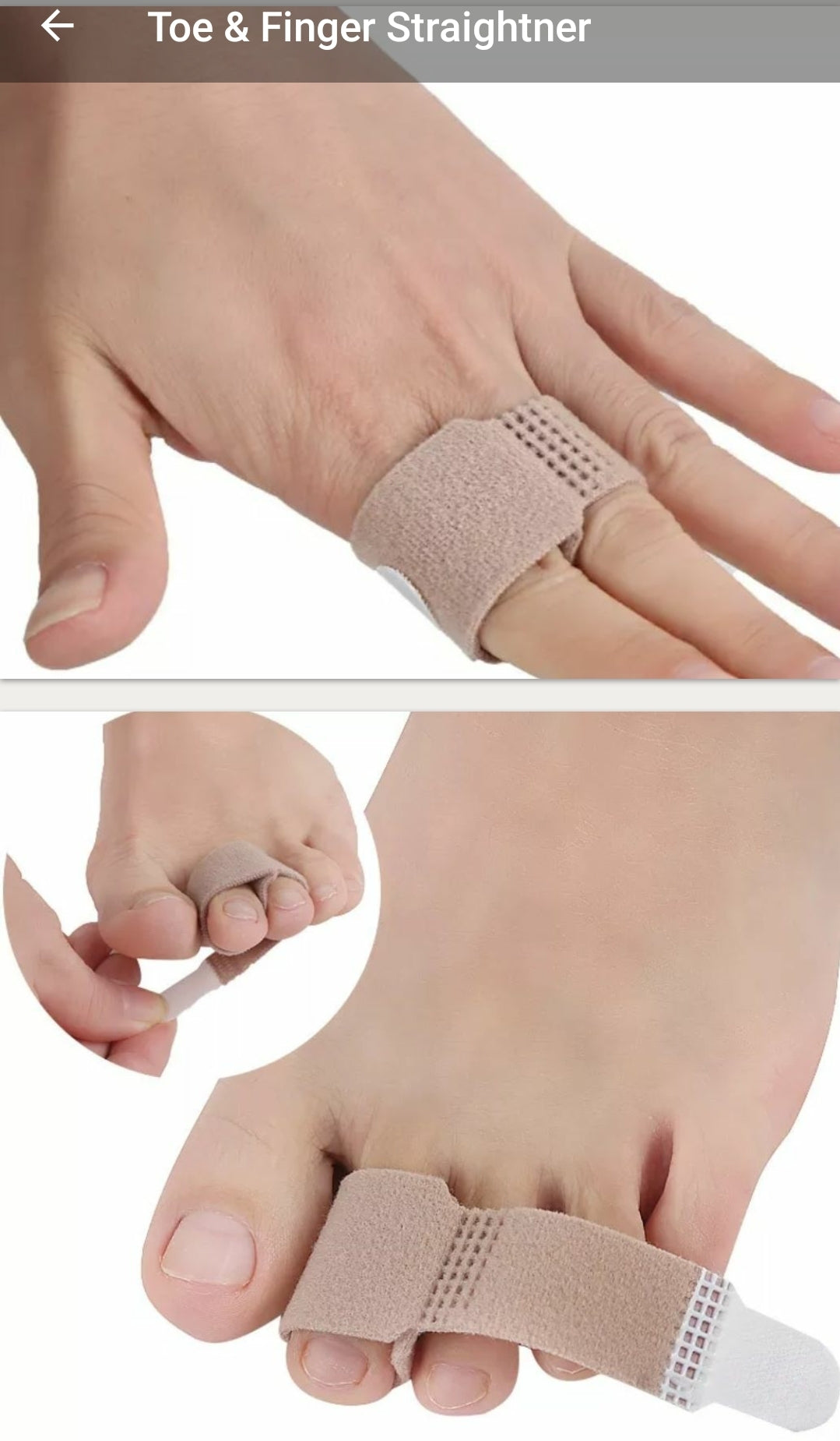 Toe & Finger Straightener