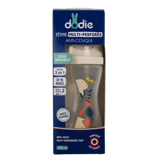 Anti-Colic Multi-Perforated Teat Medium Flow Bottle 0-6M