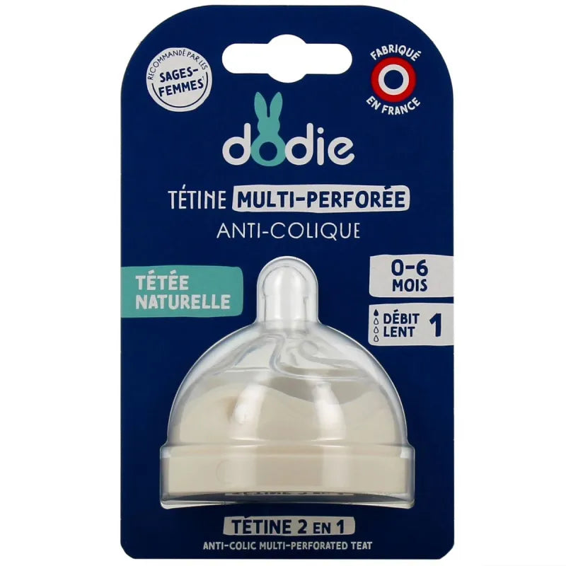 Anti-Colic Multi-Perforated Teat Slow 0-6M