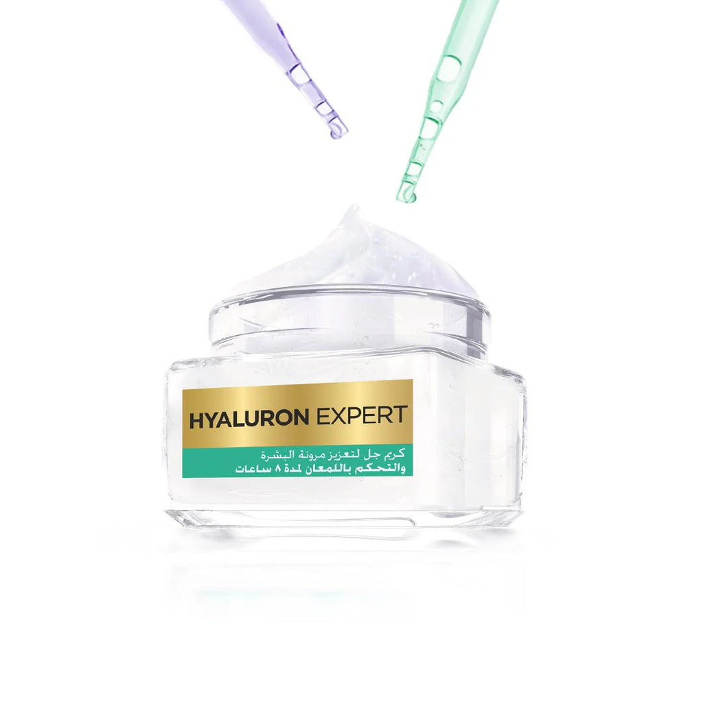 Hyaluron Expert Moisturiser and Anti-Aging 8h Shine Control Replumping Gel -Cream