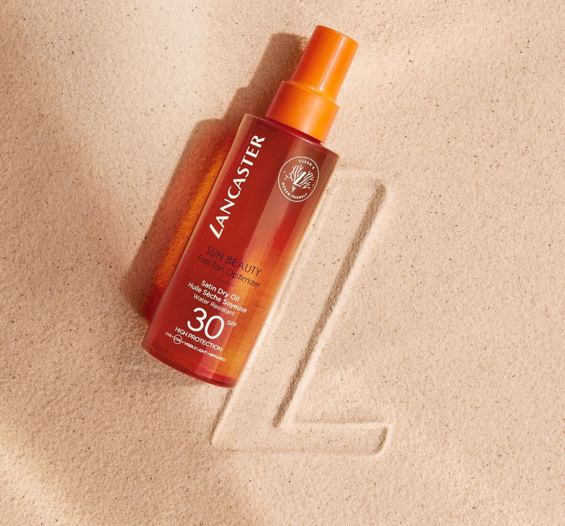 SUN BEAUTY FAST TAN SATIN DRY OIL SPF30