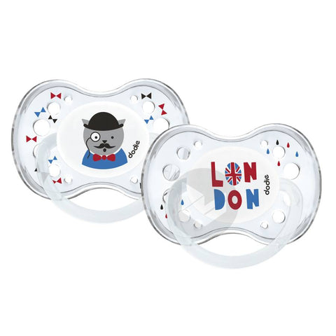 Symmetrical Soothers London +18M Pack Of 2