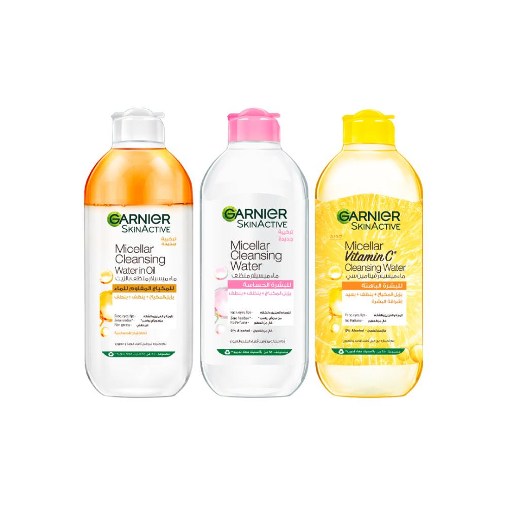 Micellar Water Pink, Oil-Infused & Vitamin C Trio