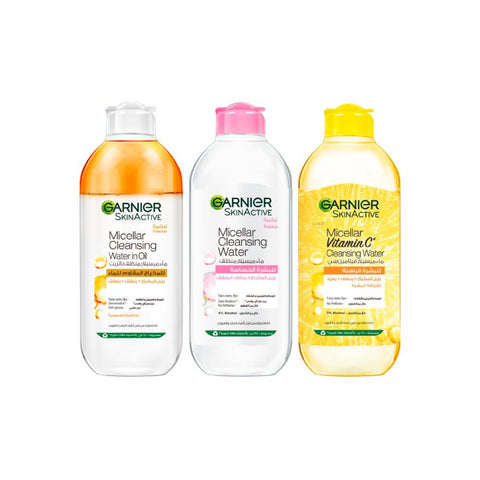 Micellar Water Pink, Oil-Infused & Vitamin C Trio