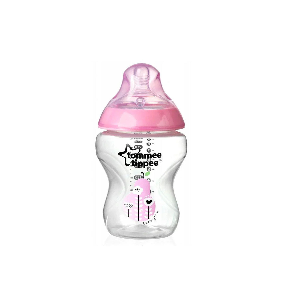 Closer To Nature Feeding Bottle Deco 0M+ Pink